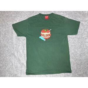 FULL SEND Apple Pipe Tee Men’s Large Green Graphic T Shirt